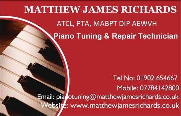 Logo of Piano Tuner Matthew James Richards Pianos - Tuning And Repairs In Wolverhampton, West Midlands