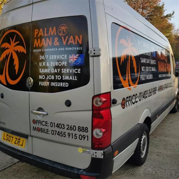 Logo of Palm Man and Van