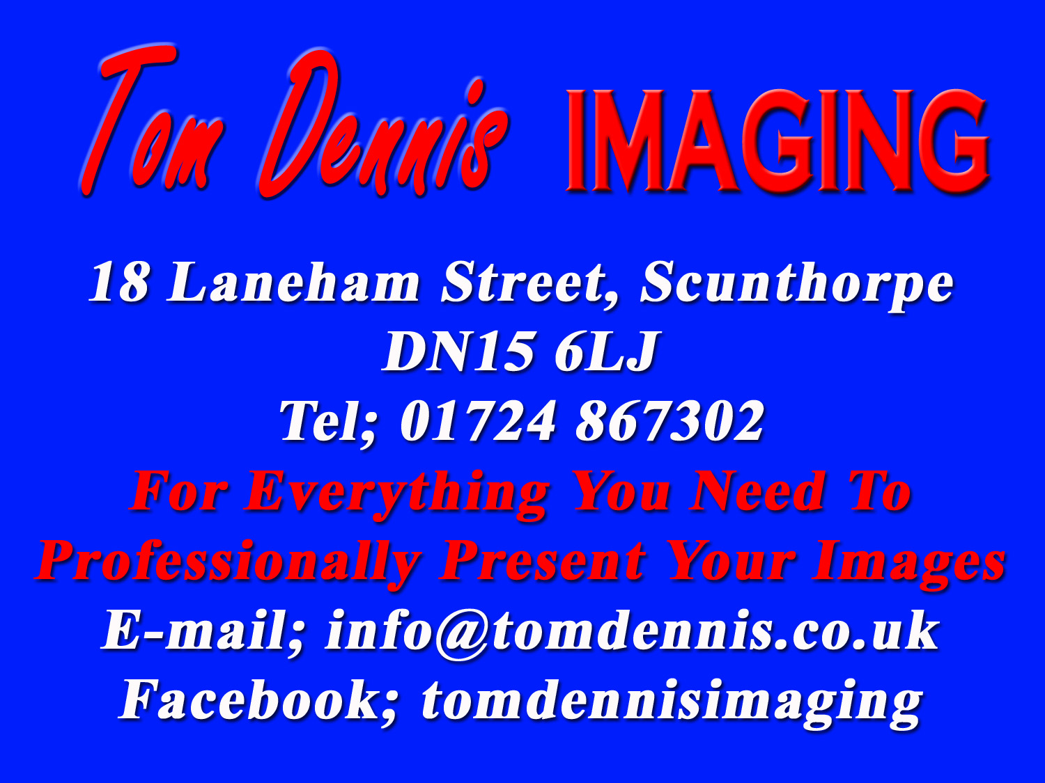 Logo of Tom Dennis Imaging Picture And Photo Framing Services In Scunthorpe, South Humberside