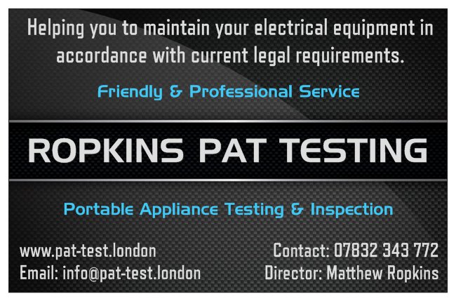 Logo of Ropkins PAT Testing
