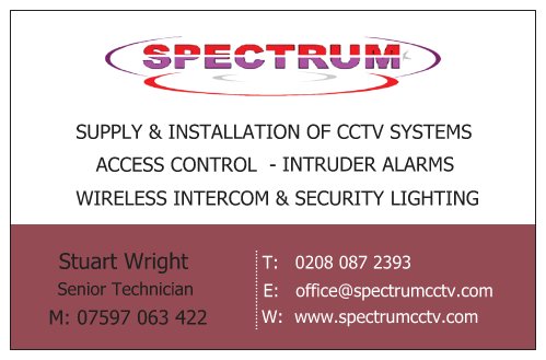 Logo of Spectrum CCTV Ltd CCTV And Video Security In West Malling, Kent