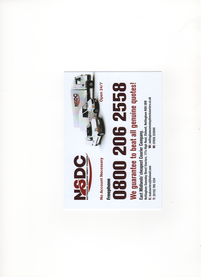 Logo of Nottingham same day couriers