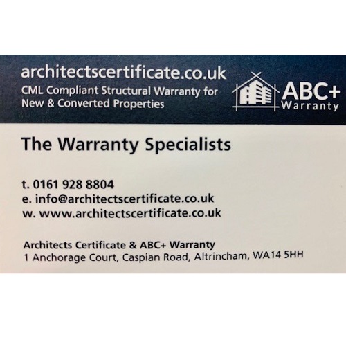 Logo of ABC Warranty Architects Certificate