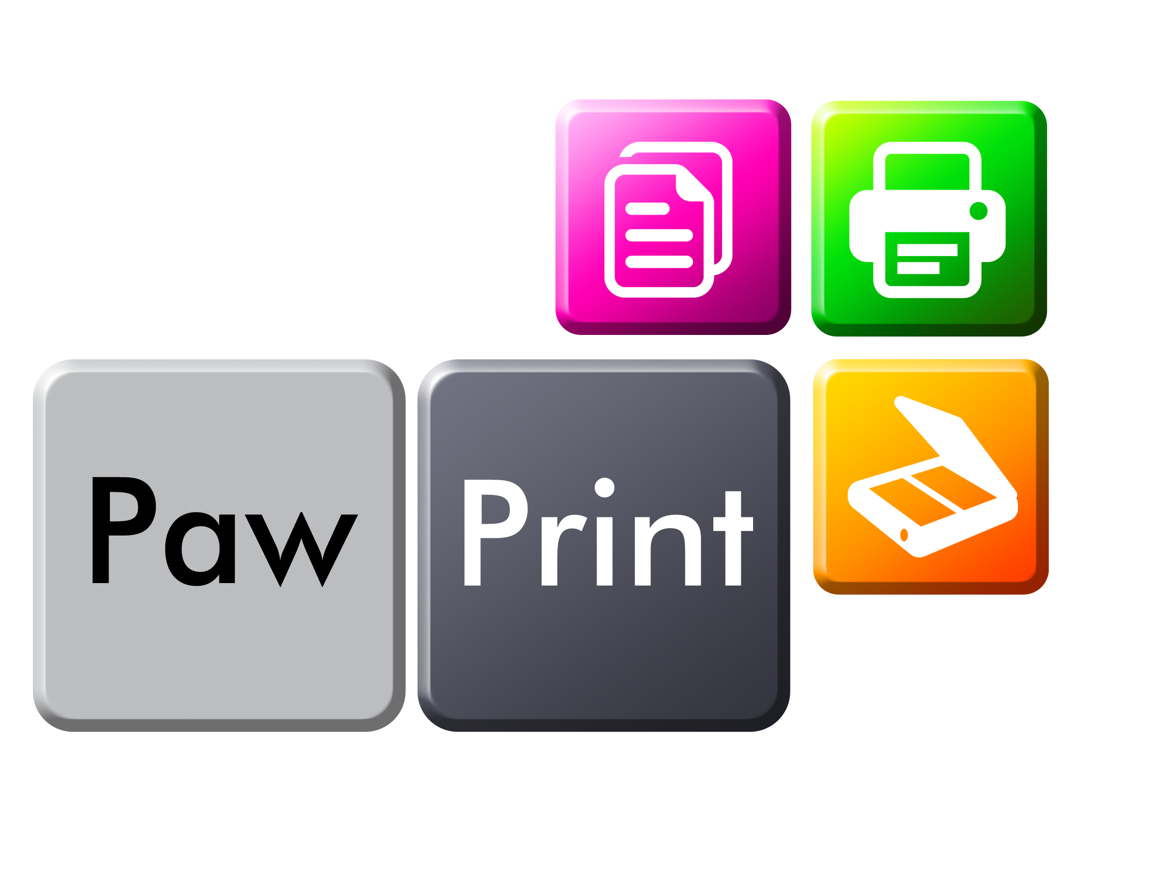 Logo of Paw Print Copiers - Photocopier Printer