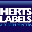 Logo of Herts Labels  Screen Printers